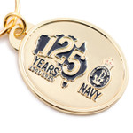  Navy - 125 Years For Our Nation Metal Key Ring