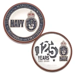 Navy - 125 Years For Our Nation Silver-plated Limited-Edition Medallion Image 0 