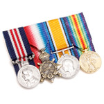 WW1 Trio + Military Medal Replica Set Image 2 