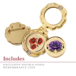 Forever Collection Remembrance Coin Locket Brooch Image 6 