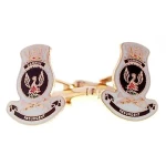 HMAS Darwin Cuff links HMAS Darwin 20mm full colour enamel cuff links. Order now from the military specialists. These beautiful gold plated cuff links are the perfect accessory for work or functions. Image 0 