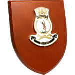  HMAS Parramatta Shield Plaque An Exceptional HMAS Parramatta Plaque order now. This beautiful plaque features a 100mm full colour enamel crest set on a 200x160mm timber finish shield. Presented in a stylish silver gift box with fo