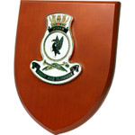  HMAS Perth Shield Plaque An Exceptional HMAS Perth Plaque order now. This beautiful plaque features a 100mm full colour enamel crest set on a 200x160mm timber finish shield. Presented in a stylish silver gift box with form cu