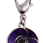  Purple Poppy Collar Charm