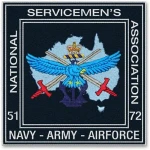 Nashos Pocket Badge Bullion A quality official Nashos Bullion Pocket Badge order now from the military specialists. Outstanding detail in this official Nasho pocket bullion badge.  Superb embroidery presents the National Service Image 0 