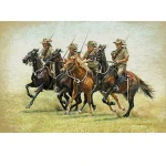 Theyre Off! Canvas Print 40 x 60 Sitting calm and steady in the saddle, with their sword over their shoulder and one hand on the reins , the light horsemen give the signal that their excited horses have been impatiently waiting for a Image 0 