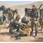 You Gave Me Your Water Canvas Print 80 x 76 This  is one of a series of paintings depicting the saving of sixty-eight Turks; it shows the compassion of the Light horsemen as they raise the near dead Turks from the burning sand and give them the Image 0 