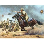 Galloping Jack Canvas Print 37.9 x 50 ppointed colonel of the 12th Light Horse Regiment, Australian Imperial Force, on 22 February 1916, Royston won the immediate affection and respect of his men, becoming a light horse legend at the batt Image 0 