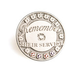  Remember Their Service Red & Purple Poppy Pin The purple and red poppy together symbolise the unique relationship humankind has fostered with animals in times of war. For many servicemen and women, the bond they share with their service animals i