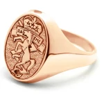 RAEME 18ct Rose Gold Ring Order the stunning Royal Australian Electrical and Mechanical Engineers (RAEME) Solid 18ct Rose Gold Ring  today from the military specialists. Our quality rings are custom-made to order - please choo Image 0 