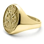 AAS 18ct Yellow Gold Ring Stunning Army Apprentices School (AAS) Solid 18ct Yellow Gold Ring order today from the military specialists. Our quality rings are custom-made to order - please choose carefully as changes to or canc Image 0 