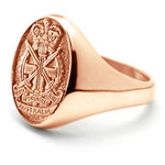  AAS 18ct Rose Gold Ring Stunning Army Apprentices School (AAS) Solid 18ct Rose Gold Ring order today from the military specialists. Our quality rings are custom-made to order - please choose carefully as changes to or cancel