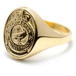  75SQN 9ct Yellow Gold Ring Stunning 75 Squadron (75SQN) Solid 9ct Yellow Gold Ring order today from the military specialists. Our quality rings are custom-made to order - please choose carefully as changes to or cancellation of