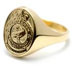 75SQN 9ct Yellow Gold Ring Stunning 75 Squadron (75SQN) Solid 9ct Yellow Gold Ring order today from the military specialists. Our quality rings are custom-made to order - please choose carefully as changes to or cancellation of Image 0 