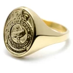 75SQN 18ct Yellow Gold Ring Stunning 75 Squadron (75SQN) Solid 18ct Yellow Gold Ring order today from the military specialists. Our quality rings are custom-made to order - please choose carefully as changes to or cancellation o Image 0 
