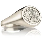 Army 9ct White Gold Ring Stunning Army Solid 9ct White Gold Ring order today from the military specialists. Our quality rings are custom-made to order - please choose carefully as changes to or cancellation of your order afte Image 0 