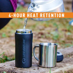  Lifeventure Thermal Mug - Matt Black