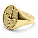  1 CDO REGT 18ct Yellow Gold Ring Stunning 1st Commando Regiment (1 CDO REGT) Solid 18ct Yellow Gold Ring order today from the military specialists. Our quality rings are custom-made to order - please choose carefully as changes to or