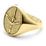 1 CDO REGT 18ct Yellow Gold Ring Stunning 1st Commando Regiment (1 CDO REGT) Solid 18ct Yellow Gold Ring order today from the military specialists. Our quality rings are custom-made to order - please choose carefully as changes to or Image 0 