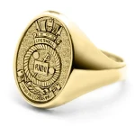 HMAS Creswell 18ct Yellow Gold Ring Stunning HMAS Creswell Solid 18ct Yellow Gold Ring order today from the military specialists. Our quality rings are custom-made to order - please choose carefully as changes to or cancellation of your Image 0 