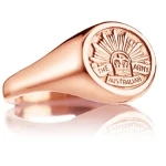 Army 18ct Rose Gold Ring Stunning Army Solid 18ct Rose Gold Ring order today from the military specialists. Our quality rings are custom-made to order - please choose carefully as changes to or cancellation of your order afte Image 0 