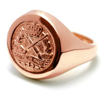  RAInf 18ct Rose Gold Ring Order the stunning Royal Australian Infantry Corps (RA Inf) Solid 18ct Rose Gold Ring  today from the military specialists. Our quality rings are custom-made to order - please choose carefully as chan