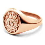  RAAMC 18ct Rose Gold Ring Order the stunning Royal Australian Army Medical Corps (RAAMC) Solid 18ct Rose Gold Ring  today from the military specialists. Our quality rings are custom-made to order - please choose carefully as c