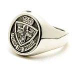 ADFA 18ct White Gold Ring B Stunning Australian Defence Force Academy (ADFA) Solid 18ct White Gold Ring order today from the military specialists. Our quality rings are custom-made to order - please choose carefully as changes t Image 0 