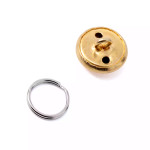  Navy Gold Button Medium