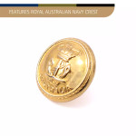  Navy Gold Button Medium
