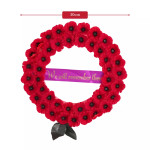  30cm Poppy Remembrance Wreath