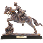  Leap of Faith Light Horse Figurine The Australian Light Horse in France Leap of Faith Figurine After escaping the failed Gallipoli campaign of 1915 men of the Australian Light Horse, who had served at ANZAC as infantry, were reunited w