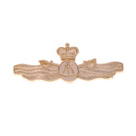  Maritime Geospatial Officer Gold Badge Large Order the Maritime Geospatial Officer Gold Badge today from the military specialists. Available in a large size, this badge is perfectly sized and features two butterfly clutch pins to make it ready f