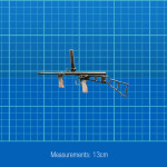  Miniature Collectable Owen Sub Machine Gun