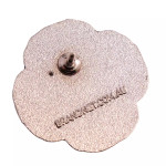  Purple Poppy Silhouette Badge