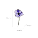 Purple Poppy Lapel Image 1 