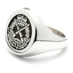  RAInf Sterling Silver Ring Order the stunning Royal Australian Infantry Corps (RA Inf) Solid Sterling Silver Ring today from the military specialists. Our quality rings are custom-made to order - please choose carefully as chan