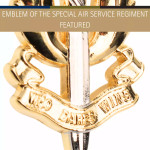  SASR Hat Badge Silver/Gold