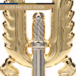  SASR Hat Badge Silver/Gold