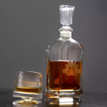  Army Italian Glass Decanter 7th Pattern