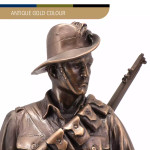  Naked Army Australian Lighthorse Trooper, 1915 - Cold-Cast Bronze Figurine