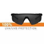  Wiley X Saber Advanced Smoke Grey Lens Glasses w/Matte Black Frame