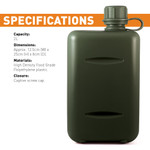  2L South African Style Water Bottle - Olive
