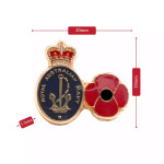 Navy Poppy Lapel Pin