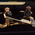  Navy Cuff Link & Tie Bar Set EIIR