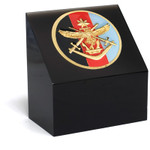  ADF Medallion In Block Superb Australian Defence Force (ADF) 48mm medallion presented in a black acrylic desk block. Order now, the block is presented in a form cut gift box making it perfect for awards, presentations or th
