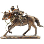  The Charge at Beersheba Light Horse Miniature Figurine This cold cast bronze miniature figurine remembers the charge of 4th Light Horse Brigade at Beersheba on 31 October 1917. Eight hundred men of the 4th and 12th Light Horse regiments charged as a caval