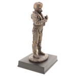  Air Force Pilot Figurine This cold-cast bronze figurine depicts an RAAF aviator, suited-up and ready for flight.The Royal Australian Air Force fights in the air, across land and sea to establish and maintain Australia's air p
