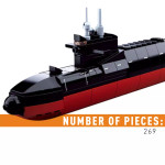  Battle Group Nuclear Submarine 227 Pcs Construction Set