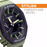  Casio G-Shock GA2110SU-3A - Army Green - Military Watch